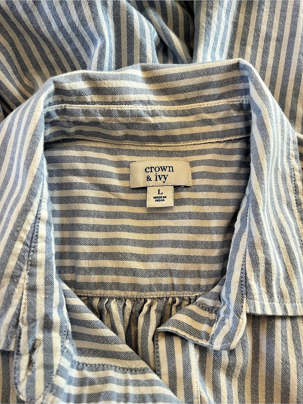 Crown & Ivy Striped Shirt Dress - Picture 3 of 3